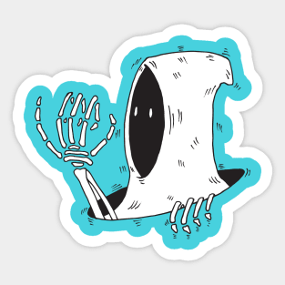 Funny Ghost Sticker